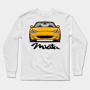 MX5 Miata NB Yellow Long Sleeve T-Shirt